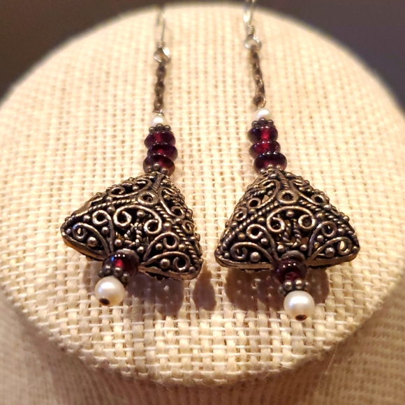 🧿NEW ELEGANT SILVER EARRINGS - Picture 2 of 12